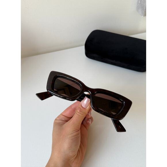 NEW Gucci GG1827S Brown Havana Cat Eye Sunglasses - Picture 7 of 8